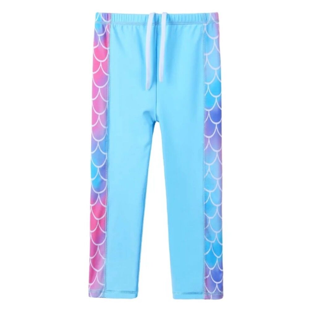 Baohulu Girls Mermaid UPF 50+ Swim Pants Quick Dry Rash Guard Swim Leggings